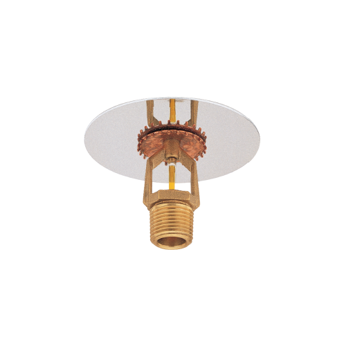 Tyco® TY4133, Model TY-FRB, 8.0K, 3/4” NPT, Intermediate Level Upright Sprinkler w/Shield, Storage Sprinkler, QR, Brass, 135 Degree, 57-343-1-135, Fire Sprinkler Head