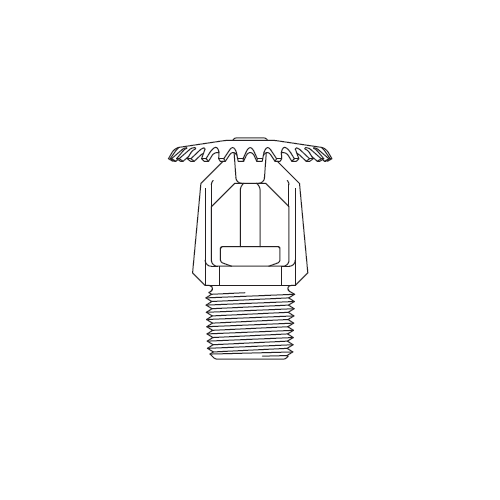 Tyco® TY4151, Model TY-B, Poly-Stainless, 8.0K, SR, Upright, 3/4" NPT, Grey, 175 Degree, 57-590-2-175, Fire Sprinkler Head