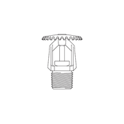 Tyco® TY4151, Model TY-B, Poly-Stainless, 8.0K, SR, Upright, 3/4" NPT, Grey, 135 Degree, 57-590-2-135, Fire Sprinkler Head