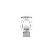 Tyco® TY4191, Issue “D” QUARTZOID Series, High Temperature, Special Sprinkler Issue D, Standard Coverage, 8.0K, SR, Upright, 3/4" NPT, Wax Over Lead Coated, 500 Degree, 51-136-8-500, Fire Sprinkler Head - WeSupplyIt.com