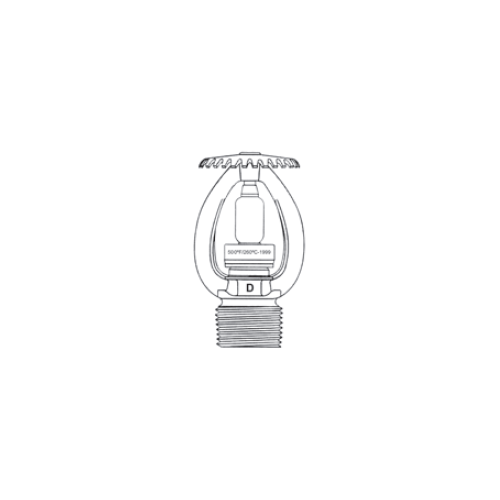 Tyco® TY4191, Issue “D” QUARTZOID Series, High Temperature, Special Sprinkler Issue D, Standard Coverage, 8.0K, SR, Upright, 3/4" NPT, Chrome, 500 Degree, 51-136-9-500, Fire Sprinkler Head