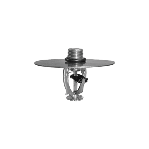 Tyco® TY4221, Model TY-FRL, 8.0K, 3/4” NPT, Intermediate Level Pendent Sprinkler w/Shield, Storage Sprinkler, QR, Brass, 165 Degree, 58-172-1-165, Fire Sprinkler Head