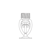 Tyco® TY4221, Model TY-FRL, 8.0K, Pendent, QR, 3/4" NPT, Chrome, 212 Degree, 58-172-9-212, Fire Sprinkler Head