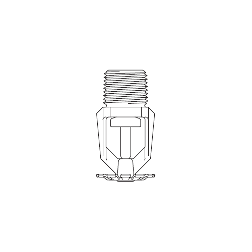 Tyco® TY4251, Model TY-B, Poly-Stainless, 8.0K, SR, Pendent, 3/4" NPT, Grey, 360 Degree, 57-591-2-360, Fire Sprinkler Head - WeSupplyIt.com