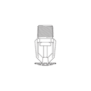 Tyco® TY4251, Model TY-B, Poly-Stainless, 8.0K, SR, Pendent, 3/4" NPT, Grey, 135 Degree, 57-591-2-135, Fire Sprinkler Head