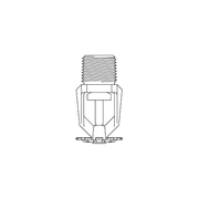 Tyco® TY4251, Model TY-B, Poly-Stainless, 8.0K, SR, Pendent, 3/4" NPT, Grey, 286 Degree, 57-591-2-286, Fire Sprinkler Head