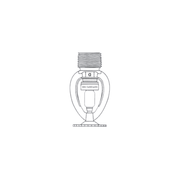 Tyco® TY4291, Issue “D” QUARTZOID Series, High Temperature, Special Sprinkler Issue D, Standard Coverage, 8.0K, SR, Pendent, 3/4" NPT, Chrome, 400 Degree, 51-140-9-400, Fire Sprinkler Head