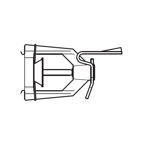 Tyco® TY4332, Model CHEC, Extended Coverage, 8.0K, Concealed Horizontal Sidewall, Light Hazard, QR, 3/4" NPT, Brass, 155 Degree, 51-396-1-155, Fire Sprinkler Head
