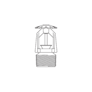 Tyco® TY4631, Model TY-FRB, 8.0K, QR, Conventional (Old Style) Sprinkler, 3/4" NPT, Lead Coated, 175 Degree, 57-393-7-175, Fire Sprinkler Head