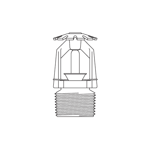 Tyco® TY4651, Model TY-B, 8.0K, SR, Conventional (Old Style) Sprinkler, 3/4" NPT, Wax Over Lead Coated, 135 Degree, 57-593-8-135, Fire Sprinkler Head