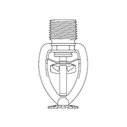 Tyco® TY1221, Model TY-FRL, 2.8K, Pendent, QR, 1/2" NPT, Chrome, 212 Degree, 58-981-9-212, Fire Sprinkler Head