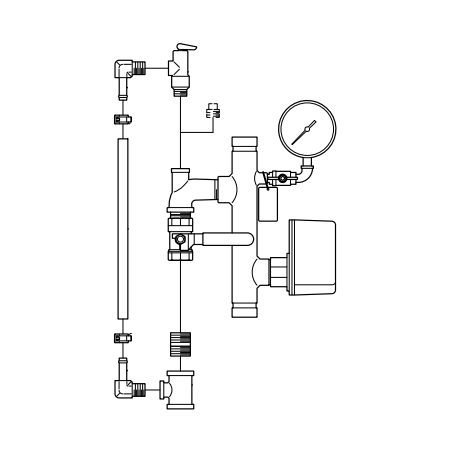 Tyco® 5940711 Pressure Relief Kit For Model RM-2 Base Riser Residential Manifold With Drain Ball Valve