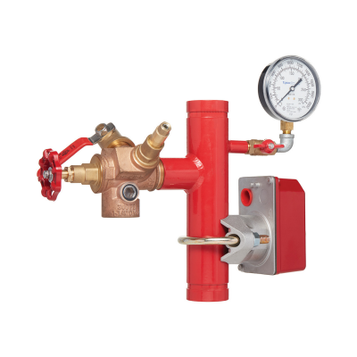 Tyco® 6940582 Model RM-2 Base Riser Residential Manifold With Model TD-2 Test And Drain Valve, Groove x Groove, 1 1/2"