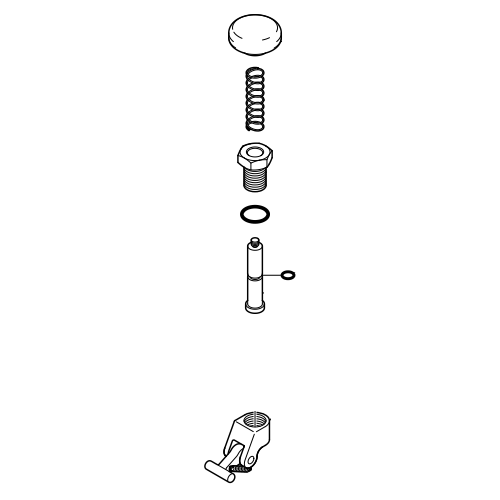 Tyco® 92-312-1405 Model DPV-1 Dry Pipe Valve Reset Plunger Parts Kit