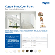 Tyco Model Illusion ELOC Concealed Fire Sprinkler Escutcheon Cover Plate, Custom Color, 165 Degre, 56-892-X-165 - WeSupplyIt.com