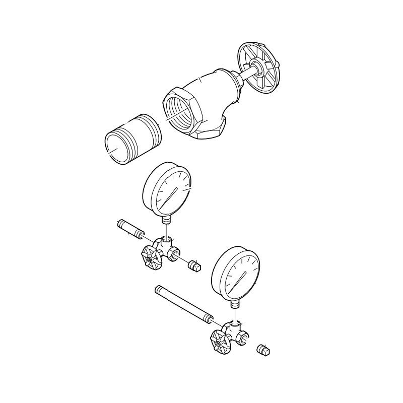 Tyco® 59-591-1-030 Trim Only Kit For Model CV-1FR Grooved-End Shotgun Riser Check Valve, Galvanized, For 2 1/2" & 3" Valves