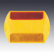 Model 828 Standard Type RA Two Way Red & Amber Reflective Plastic Pavement Marker 4"