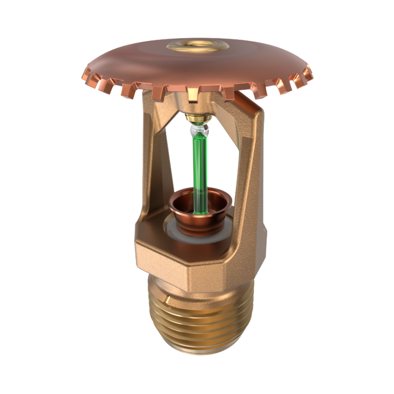 Tyco® TY313, Model TY-FRB, 5.6K, Upright, QR, 1/2" NPT, Brass, 200 Degree, 77-370-1-200, Fire Sprinkler Head
