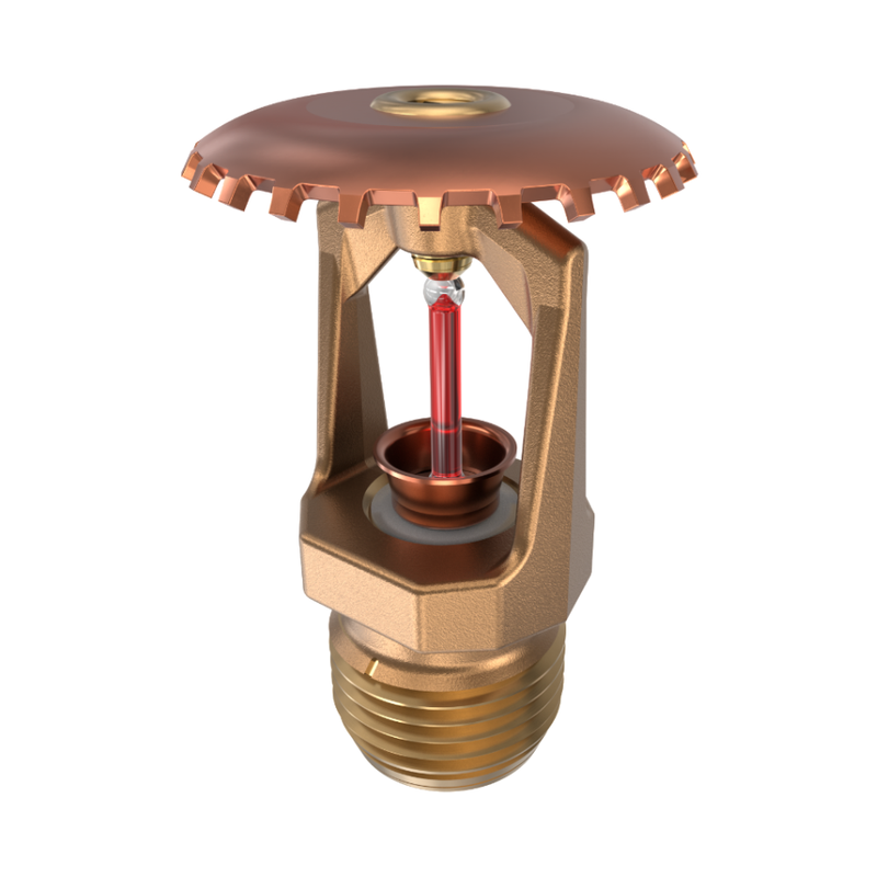 Tyco® TY313, Model TY-FRB, 5.6K, Upright, QR, 1/2" NPT, Brass, 155 Degree, 77-370-1-155, Fire Sprinkler Head