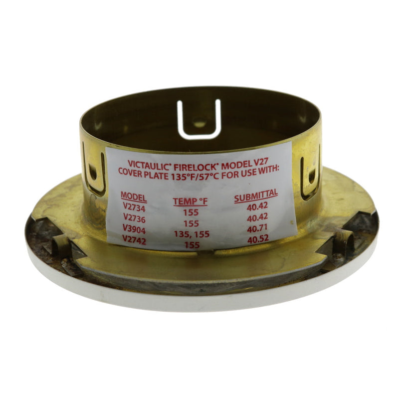 Victaulic Model V27 V39 Dome Concealed Fire Sprinkler Cover Plate Escutcheon, Black, 135 Degree, S2706A00B0 - WeSupplyIt.com