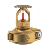 Victaulic V3402 Brass Groove With Style V9 Coupling 155 Degree Fire Sprinkler Head, 8.0K, QR, Upright, 3/4” IGS, S34KACQ510