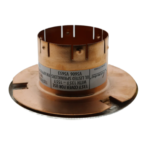 Dented Or Scratched - Victaulic Model V56 Concealed Fire Sprinkler Cover Plate Escutcheon, Large 3 1/4", White