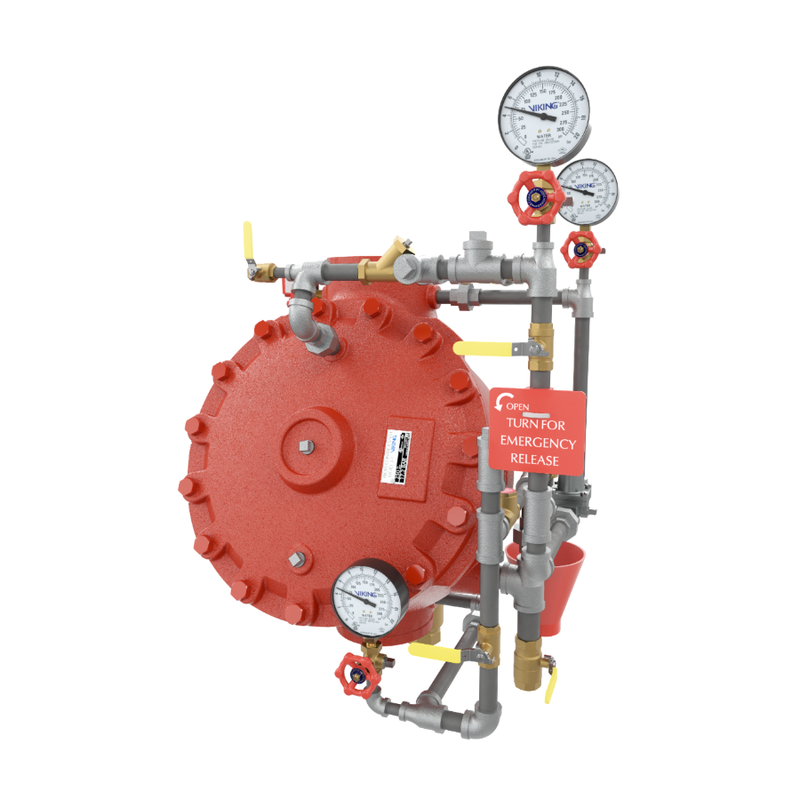 Viking® 26553-1 Model J Pilot Regulating Flow Control Valve Vertical Trim, Loose Trim only, Straight Through, Galvanized, For 6" Valve - WeSupplyIt.com