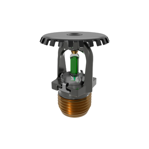 Viking® VK1001, XT1 High Pressure 250 PSI, 5.6K, Standard, Upright, SR, 1/2" NPT, Black, 200 Degree 23867ME/B Fire Sprinkler Head
