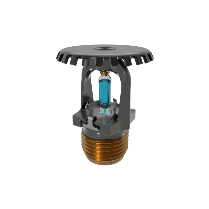 Viking® VK1001, XT1 High Pressure 250 PSI, 5.6K, Standard, Upright, SR, 1/2" NPT, Black, 286 Degree 23867MG/B Fire Sprinkler Head