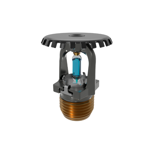Viking® VK1001, XT1 High Pressure 250 PSI, 5.6K, Standard, Upright, SR, 1/2" NPT, Black, 286 Degree 23867MG/B Fire Sprinkler Head