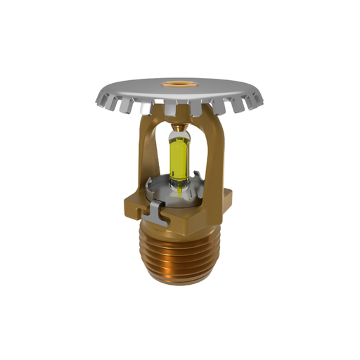 Viking® VK1001, XT1 High Pressure 250 PSI, 5.6K, Standard, Upright, SR, 1/2" NPT, Brass, 175 Degree 23867AD Fire Sprinkler Head