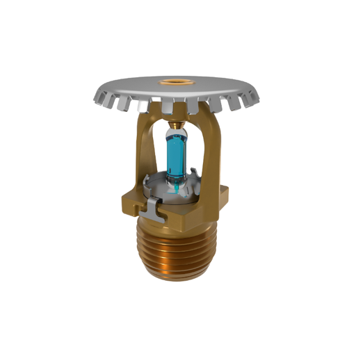 Viking® VK1001, XT1 High Pressure 250 PSI, 5.6K, Standard, Upright, SR, 1/2" NPT, Brass, 286 Degree 23867AG Fire Sprinkler Head