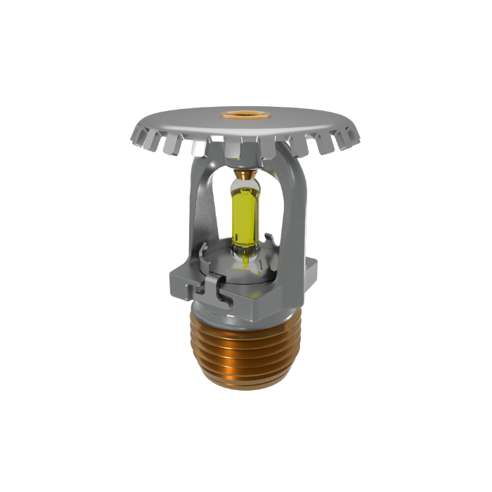 Viking® VK1001, XT1 High Pressure 250 PSI, 5.6K, Standard, Upright, SR, 1/2" NPT, Chrome, 175 Degree 23867FD Fire Sprinkler Head