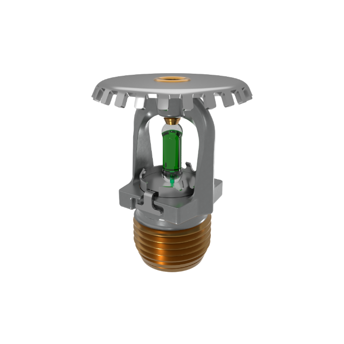 Viking® VK1001, XT1 High Pressure 250 PSI, 5.6K, Standard, Upright, SR, 1/2" NPT, Chrome, 200 Degree 23867FE Fire Sprinkler Head