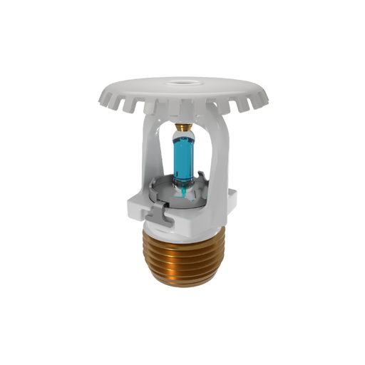 Viking® VK1001, XT1 High Pressure 250 PSI, 5.6K, Standard, Upright, SR, 1/2" NPT, White, 286 Degree 23867MG/W Fire Sprinkler Head
