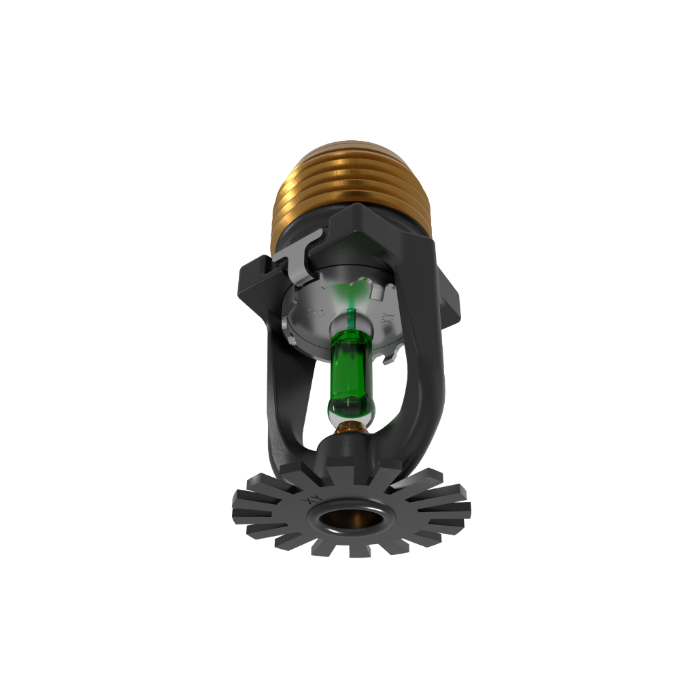 Viking® VK1021, Model XT1, 5.6K, Standard, Pendent, SR, 1/2" NPT, Black, 200 Degree 23868ME/B Fire Sprinkler Head