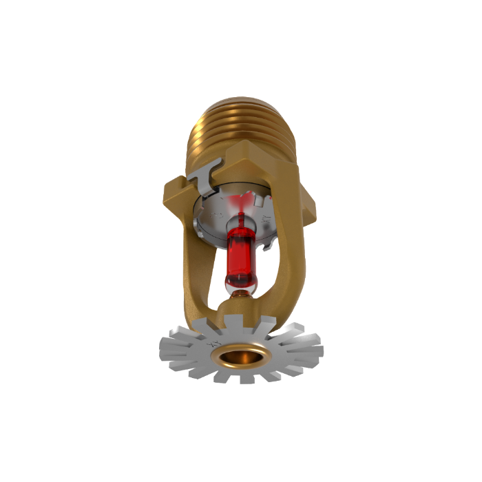 Viking® VK1021, Model XT1, 5.6K, Standard, Pendent, SR, 1/2" NPT, Brass, 155 Degree 23868AB Fire Sprinkler Head