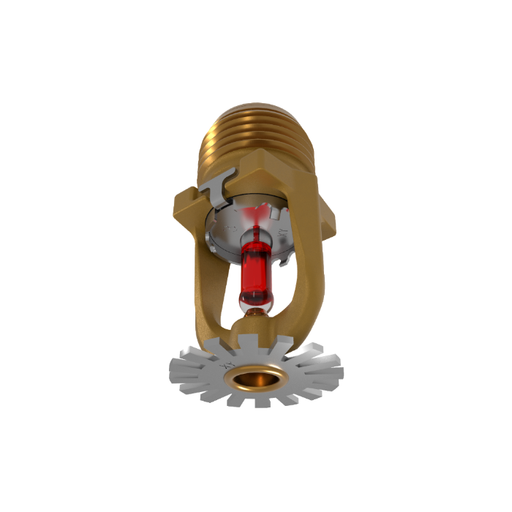 Viking® VK1021, Model XT1, 5.6K, Standard, Pendent, SR, 1/2" NPT, Brass, 155 Degree 23868AB Fire Sprinkler Head