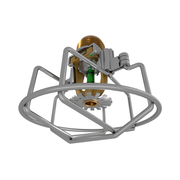 Viking® VK1021, XT1, Intermediate Level/In-Rack, Preassembled w/ Guard, 5.6K, Pendent, SR, 1/2" NPT, Brass, 200 Degree 23868AEG Fire Sprinkler Head - WeSupplyIt.com