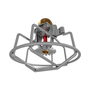 Viking® VK1021, XT1, Intermediate Level/In-Rack, Preassembled w/ Guard, 5.6K, Pendent, SR, 1/2" NPT, Chrome, 155 Degree 23868FBG Fire Sprinkler Head