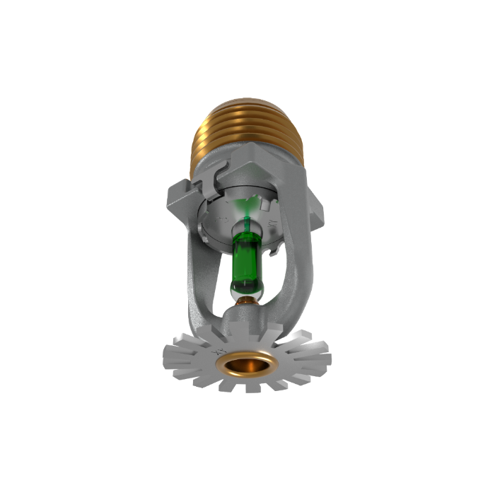 Viking® VK1021, Model XT1, 5.6K, Standard, Pendent, SR, 1/2" NPT, Chrome, 200 Degree 23868FE Fire Sprinkler Head