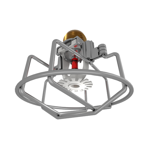 Viking® VK1021, XT1, Intermediate Level/In-Rack, Preassembled w/ Guard, 5.6K, Pendent, SR, 1/2" NPT, White, 155 Degree 23868MB/WG Fire Sprinkler Head