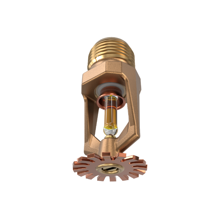 Viking® VK102, Model M, 5.6K, Standard, Pendent, SR, 1/2" NPT, Brass 135 Degree 12987AA Fire Sprinkler Head