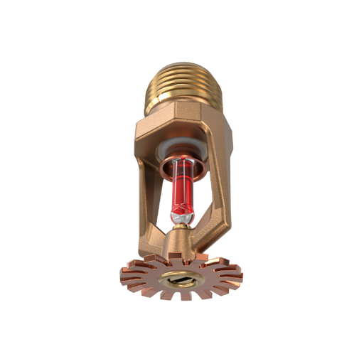 Viking® VK102, Model M, 5.6K, Standard, Pendent, SR, 1/2" NPT, Brass 155 Degree 12987AB Fire Sprinkler Head