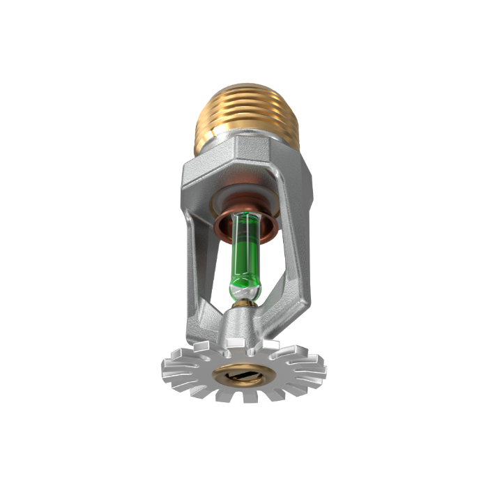 Viking® VK102, Model M, 5.6K, Standard, Pendent, SR, 1/2" NPT, Chrome 200 Degree 12987FE Fire Sprinkler Head