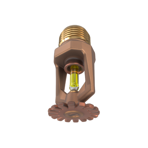 Viking® VK102, Model M, 5.6K, Standard, Pendent, SR, 1/2" NPT, Wax Coated Brass 175 Degree 12987CD Fire Sprinkler Head