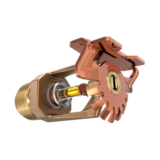 Viking® VK104, Model M, 5.6K, Standard, Horizontal Sidewall, SR, 1/2" NPT, Brass, 135 Degree 12995AA Fire Sprinkler Head