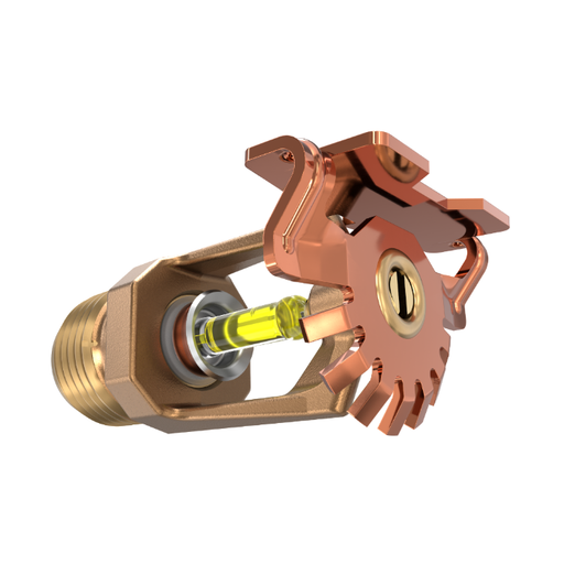Viking® VK104, Model M, 5.6K, Standard, Horizontal Sidewall, SR, 1/2" NPT, Brass, 175 Degree 12995AD Fire Sprinkler Head