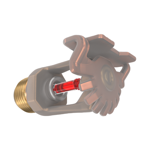 Viking® VK104, Model M, 5.6K, Standard, Horizontal Sidewall, SR, 1/2" NPT, Wax Coated Brass, 155 Degree, 12995CB Fire Sprinkler Head