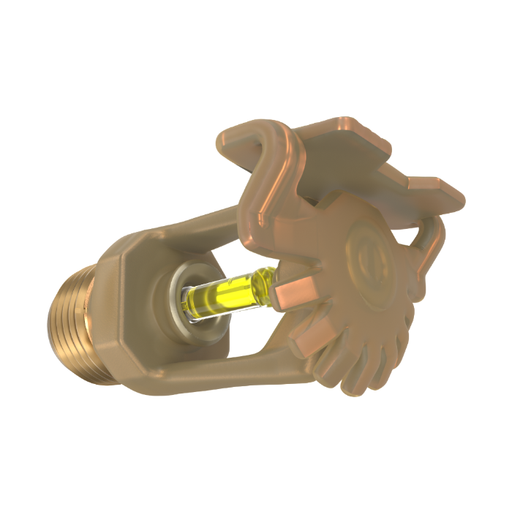 Viking® VK104, Model M, 5.6K, Standard, Horizontal Sidewall, SR, 1/2" NPT, Wax Coated Brass, 175 Degree, 12995CD Fire Sprinkler Head